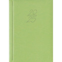 Book calendar Calendar notebook A6 DAY, synthetic leather (LIGHT GREEN) 00029/40247