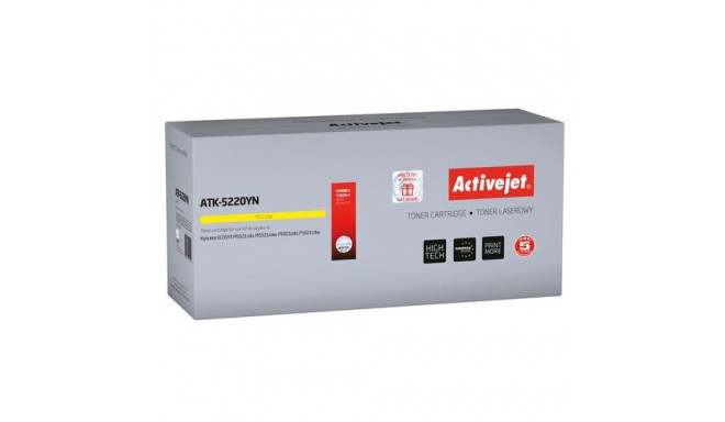 Activejet ATK-5220YN toner (replacement for Kyocera TK-5220M; Supreme; 1200 pages; yellow)