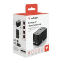 Verbatim Travel Adapter EU/UK/US GaN USB-A/3xUSB-C PD 85W CNT-02 black/black 32127