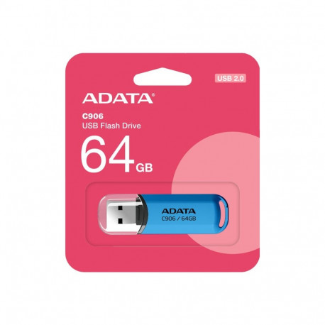 ADATA | USB Flash Drive | C906 | 64 GB | USB Type-A | Blue