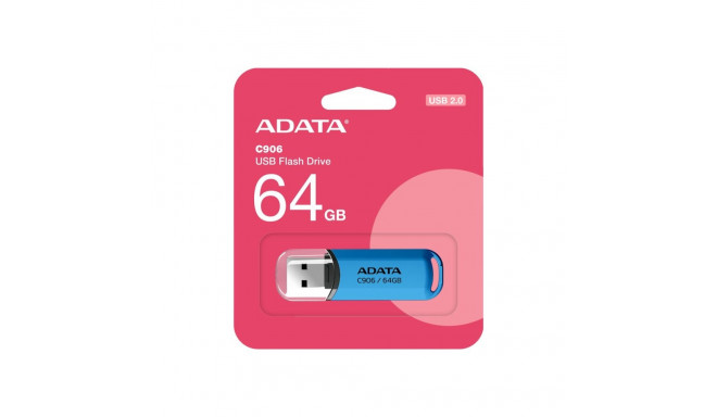 ADATA C906 64 GB USB 2.0 sinine USB-mälupulk
