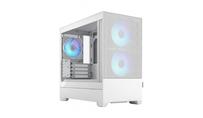 Fractal Design | Pop Mini Air RGB | Side window | White TG Clear Tint | mATX, Mini ITX | Power suppl