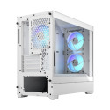 Fractal Design | Pop Mini Air RGB | Side window | White TG Clear Tint | mATX, Mini ITX | Power suppl