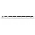 Patch Panel 24 ports 1U 19 inch blank grey to keystone modules