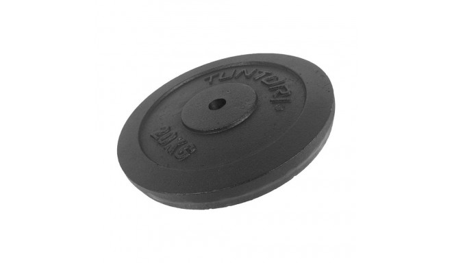 Raskusketas TUNTURI Plate Black, 30 mm, 20kg