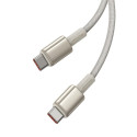 Baseus Tungsten Gold Fast Charging Data Cable Type-C to Type-C 100W 1m Titanium Galaxy Gold