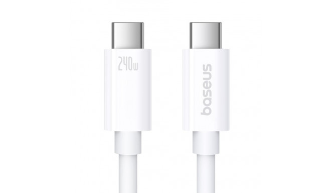 Baseus Superior Series 2 USB4 Full-Function Fast Charging Cable Type-C to Type-C 240W 1m Moon White