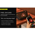 Divoom Pixoo Sling Bag Premium Laikapstākļu izturīga soma ar Led Pixel Art Displeju & App vadību Mel