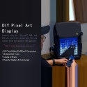 Divoom Backpack M Premium Weather proof with Led Pixel Art Display & App Control Black