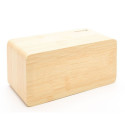 Evelatus EMC01 Digital Wood Cube Alarm Clock with humidity & temperature + USB charger Yellow