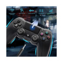 GameBox C1 Mängu konsool 4 / PC juhtmevaba Bluetoothi puldiga topeltmootoriga vibratsioon Must