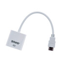 Savio CL-27B video cable adapter 0.1 m HDMI Type A (Standard) VGA (D-Sub) White