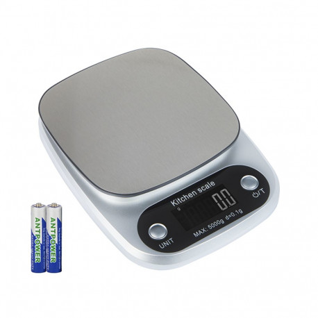 44-088# hõbedane köögikaal 5kg