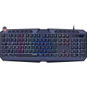 LUDICIUM RGB Rainbow Gaming Keyboard, black - US Layout