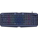 LUDICIUM RGB Rainbow Gaming Keyboard, black