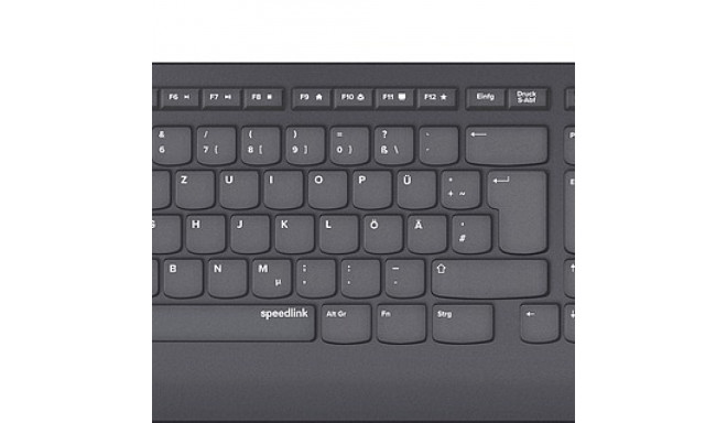 HI-GENIC Antibacterial Keyboard, black - DE Layout