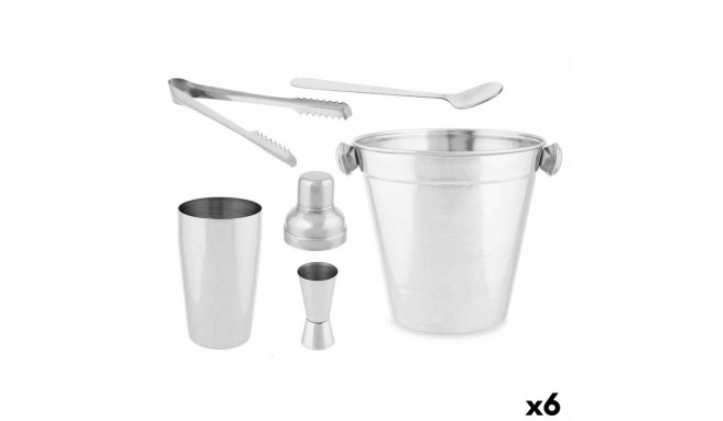 Cocktail Set Silver Stainless steel 5 Pieces 250 ml (6 Units)