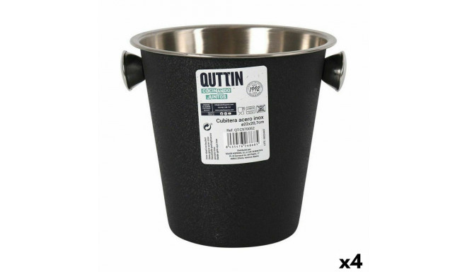 Ice Bucket Quttin Crocodile Ø 22 cm Stainless steel (4 Units)