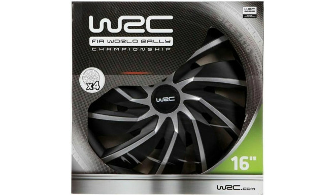 Hubcap WRC WRC 4 Turbo Grey Silver Matte back 16" 4 Pieces