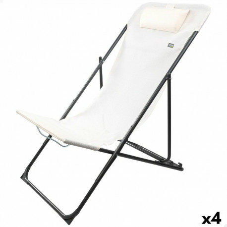 Reguleeritav lamamistool Aktive Valge 53 x 87 x 78 cm (4 Ühikut)