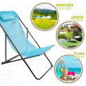 Reguleeritav lamamistool Aktive Sinine 53 x 87 x 78 cm (4 Ühikut)