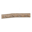 Wall mounted coat hanger Fir wood 50 x 8 x 7 cm