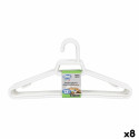 Apģērbu pakaramo komplekts Dem Balts Plastmasa 12 Daudzums 38 x 17,5 cm (8 gb.)