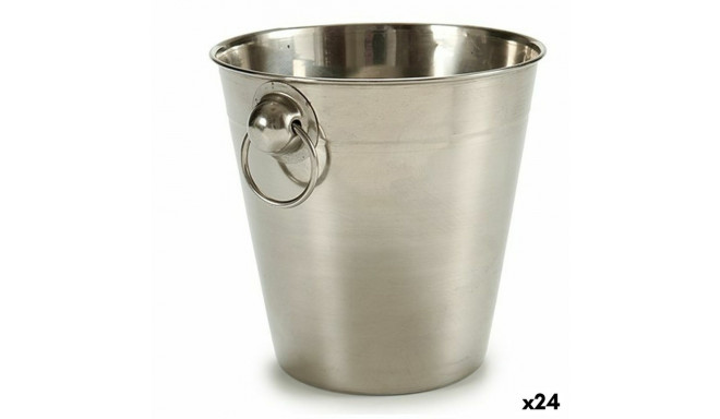 Ice Bucket Kinvara 24978 24978 Silver Stainless steel 1 L 12 x 12 x 12 cm 14 x 12 x 12 cm (24 Units)