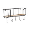 Wall mounted coat hanger Vinthera Moa Steel Black 90 x 30 x 45 cm