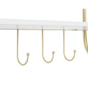 Wall mounted coat hanger DKD Home Decor Metal MDF Glam (50 x 15 x 43 cm)