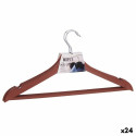 Set of Clothes Hangers Brown Plastic 24 Units (21,3 x 3 x 44 cm)