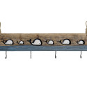 Wall mounted coat hanger DKD Home Decor Aged finish Metal Wood (85 x 4 x 33 cm)