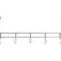 Door Coat Rack DKD Home Decor 8424001835256 Transparent Silver Metal 47 x 10 x 22 cm