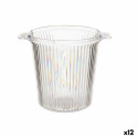 Ledus Spainis Strīpas Plastmasa 16,5 x 17 x 21 cm (12 gb.)