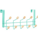 Door Coat Rack Green Wood Metal 35 x 17 x 15 cm (6 Units)