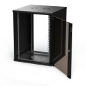 Extralink Rack cabinet Premium 4U 600x450 Black tool-free mounting, wall-mounted