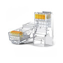 Network Modular Plug RJ45 (8P8C) CAT6 UTP for Solid and Stranded Cable (100 pcs)
