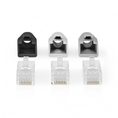 RJ45 Connector | RJ45 Pass Through | Solid/Stranded UTP Varjeta CAT6 | Straight | Gold Plated | 10 p