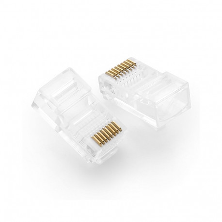Network Modular Plug RJ45 (8P8C) CAT5/5e UTP for Solid and Stranded Cable (100 pcs)