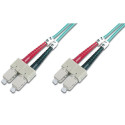 DIGITUS Fiber Optic Patch Cord, SC/SC Multimode 50/125 µ, OM3, Duplex, 1m