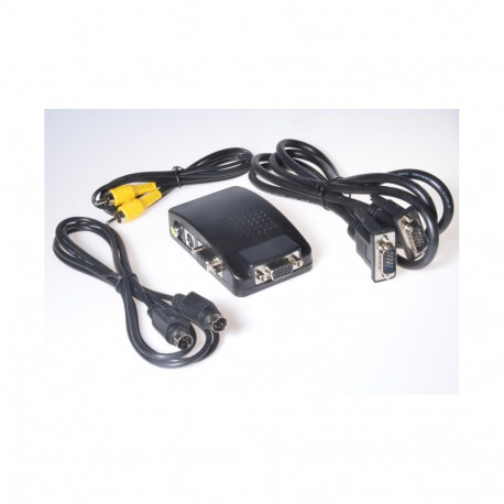 PremiumCord active convertor s-video/cinch to VGA (DB15F)