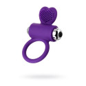 JOS PERY, Vibrating ring with cilia, silicone, violet, 9 cm