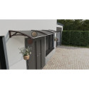 Canopy over the door, brown, with bronze polycarbonate, width 3288 mm, Conos