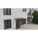 Canopy over the door, brown, with bronze polycarbonate, width 1472 mm, Conos