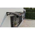 Canopy over the door, black, with polycarbonate bronze, width 2172 mm, Conos