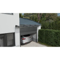 Canopy over the door, black, with transparent polycarbonate, width 2884 mm, Conos