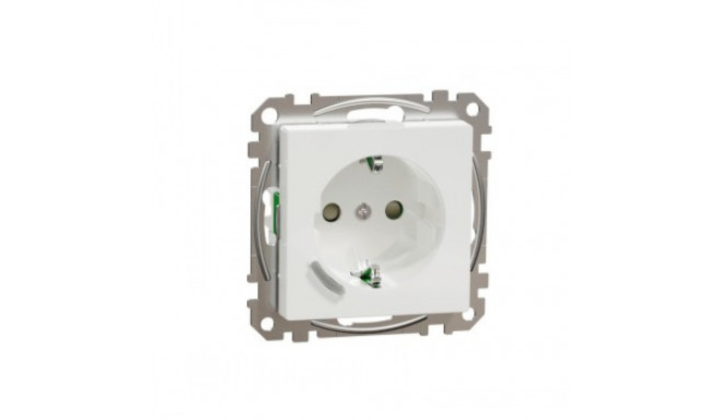 SCHNEIDER ELECTRIC SOCKET 1-PIECE EXXACT 1S/16A/IP20 FLUSH ZB WH