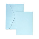 Kaarditoorik ja ümbrik Smooth Satin Blue C6 – 5tk