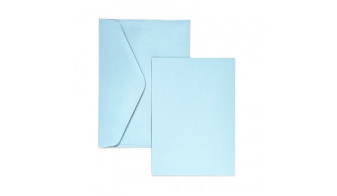 Kaarditoorik ja ümbrik Smooth Satin Blue C6 – 5tk
