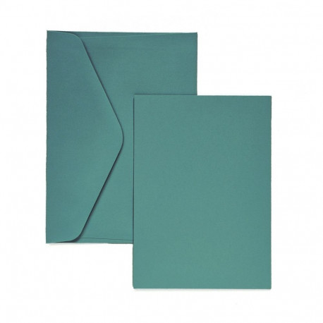 Kaarditoorik ja ümbrik Smooth Green C6 – 5tk